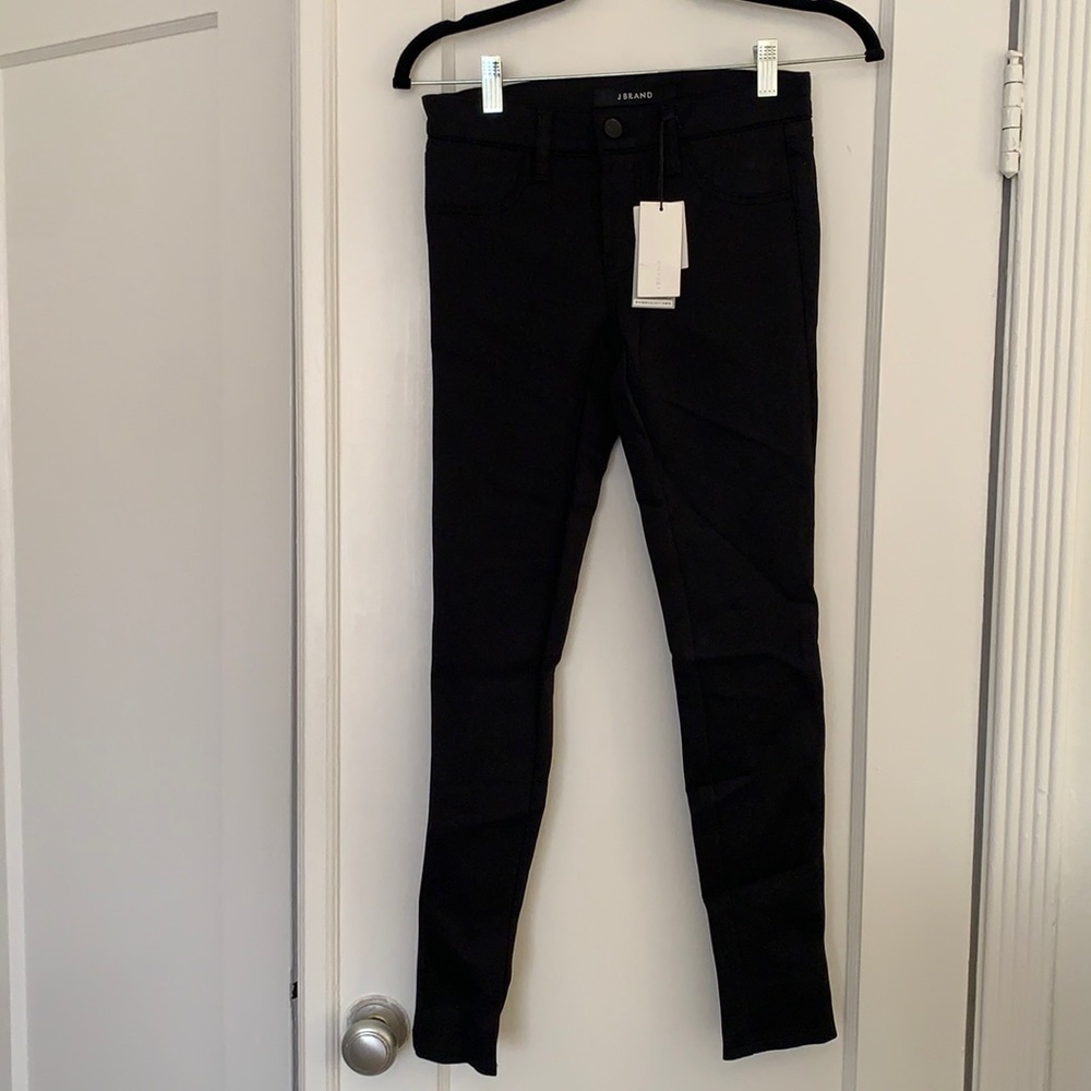 J Brand Black Super Skinny Scuba Jeans